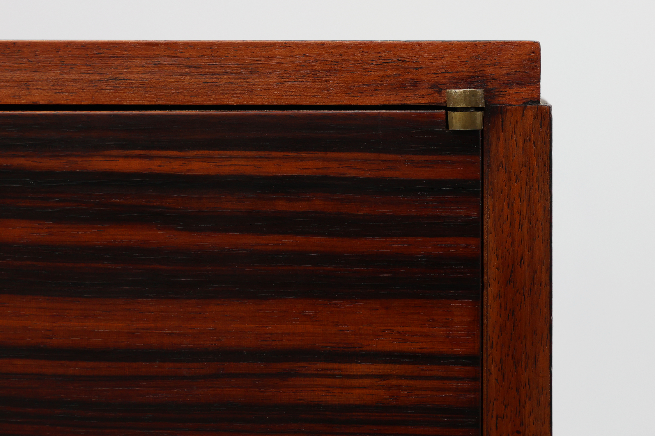 Rare small Art Deco cabinet with beautiful wood pattern, France 1920sthumbnail